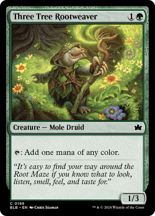Three Tree Rootweaver [Bloomburrow] Foil