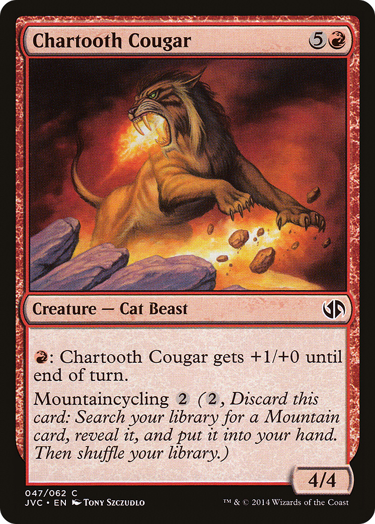 Chartooth Cougar (047) - Duel Decks Anthology: Jace vs. Chandra