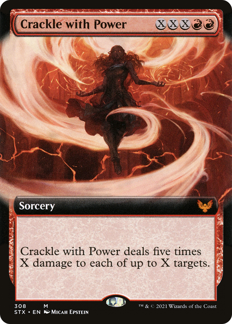 Crackle with Power (Extended Art) (308) Foil - Strixhaven: School of Mages