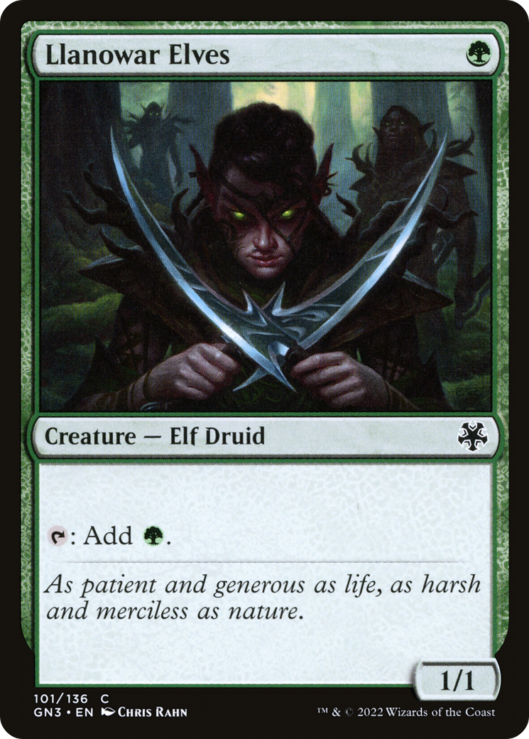 Llanowar Elves (101) - Game Night: Free-for-All