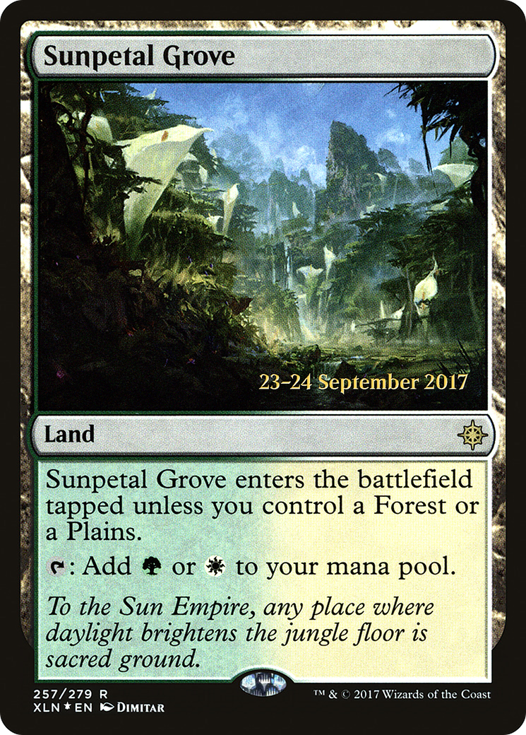 Sunpetal Grove (257) Foil - Ixalan Promos
