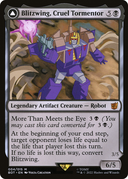 Blitzwing, Cruel Tormentor // Blitzwing, Adaptive Assailant (004) Foil - Transformers