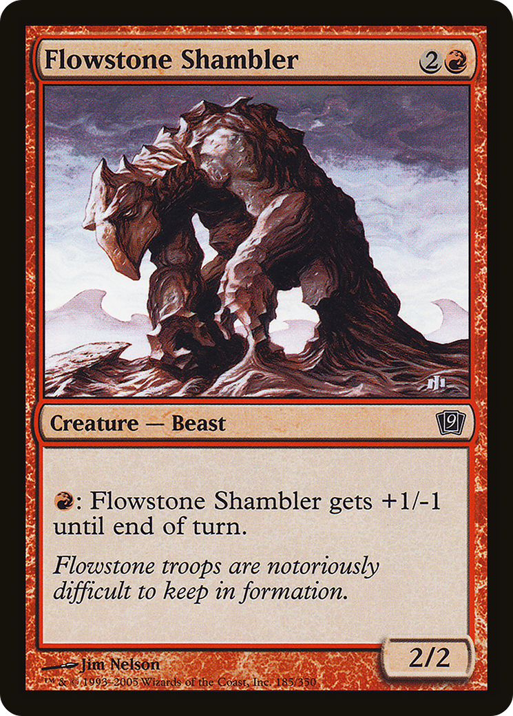 Flowstone Shambler (185) Foil - Ninth Edition