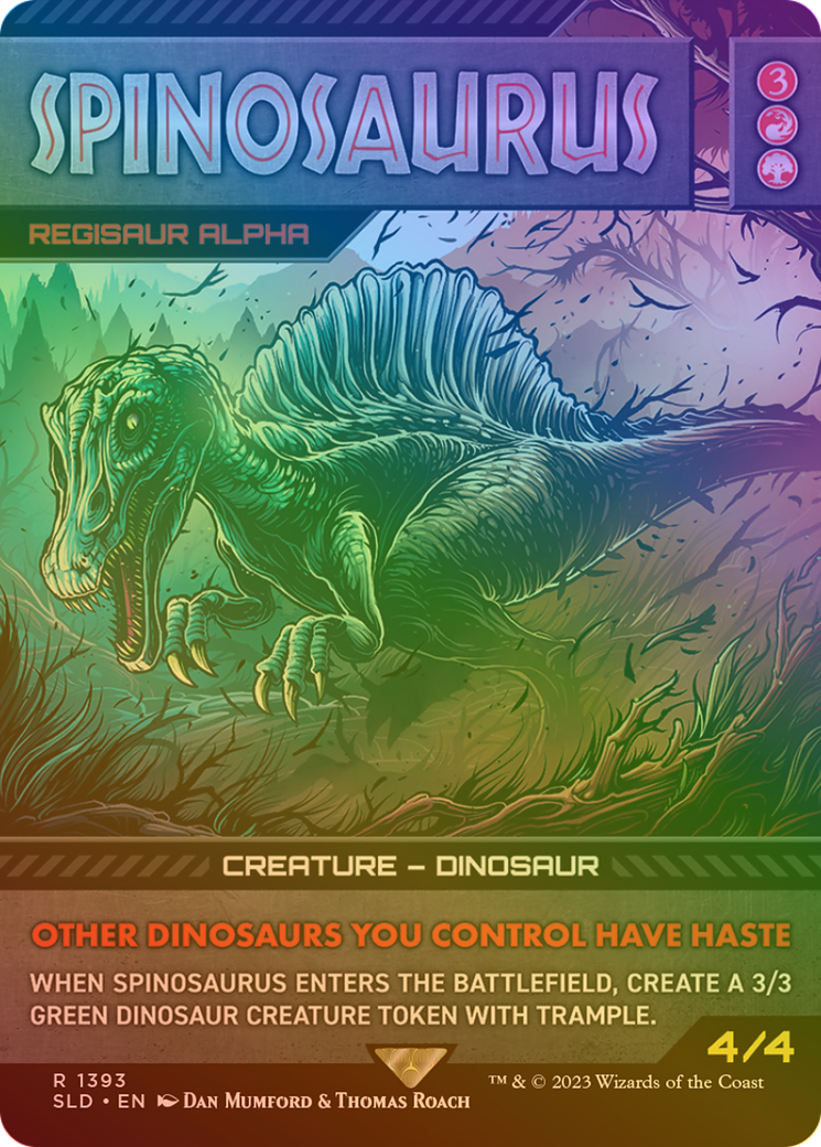 Spinosaurus - Regisaur Alpha (Rainbow Foil) [Secret Lair Drop Series] | Silver Goblin