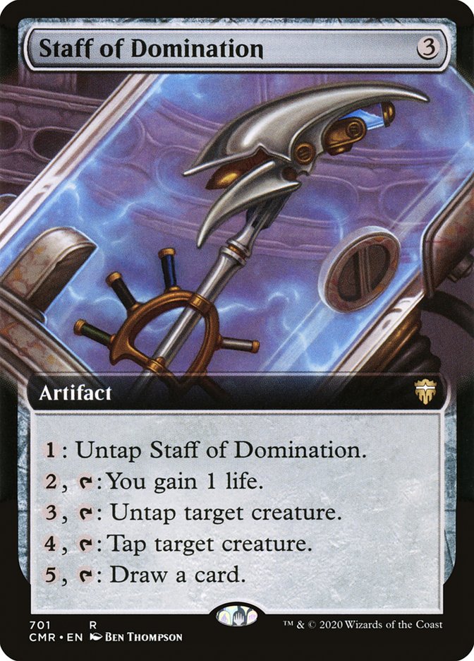 Staff of Domination (Extended Art) [Commander Legends] | Silver Goblin