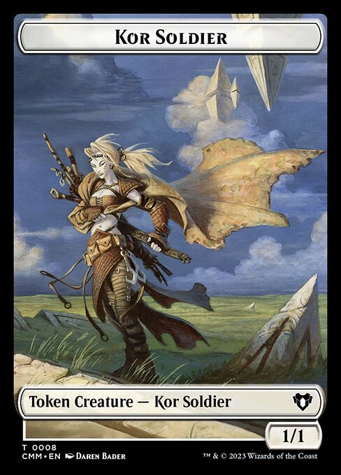 Spirit (0010) // Kor Soldier Double-Sided Token [Commander Masters Tokens] | Silver Goblin