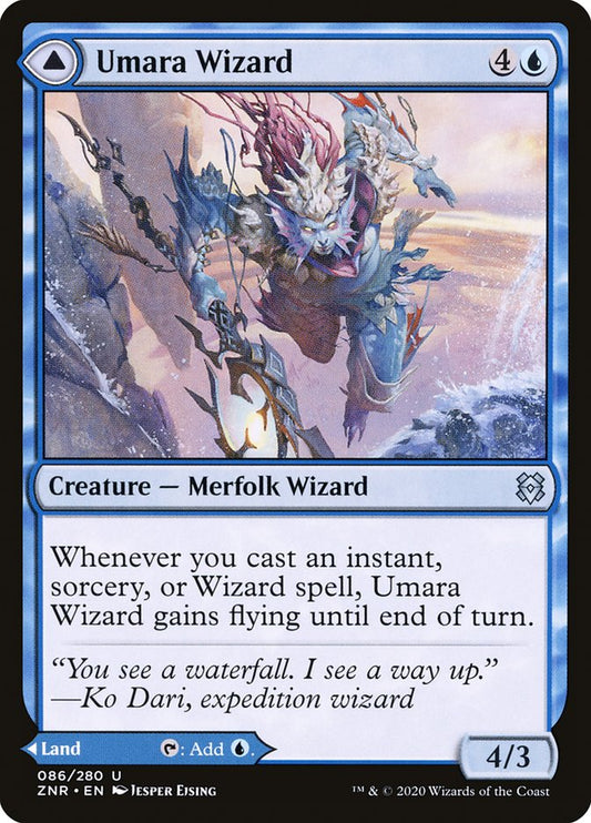 Umara Wizard // Umara Skyfalls [Zendikar Rising] Foil