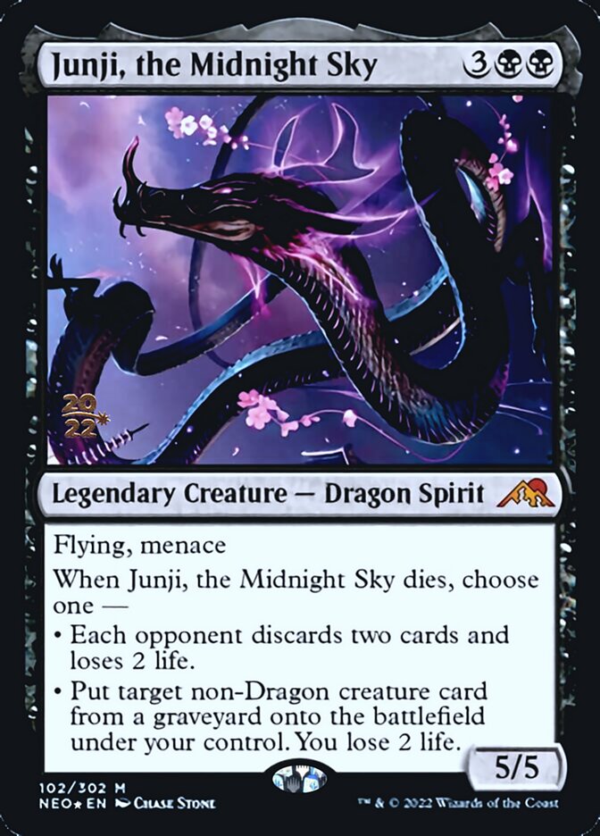 Junji, the Midnight Sky [Kamigawa: Neon Dynasty Prerelease Promos] | Silver Goblin