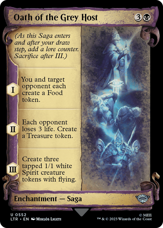 Oath of the Grey Host (Showcase Scrolls) (Showcase) (552) Foil - The Lord of the Rings: Tales of Middle-earth