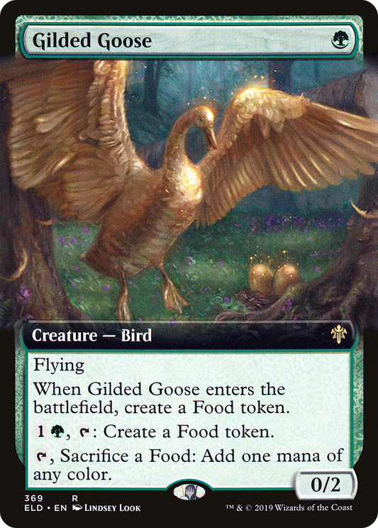 Gilded Goose (Extended Art) (369) Foil - Throne of Eldraine