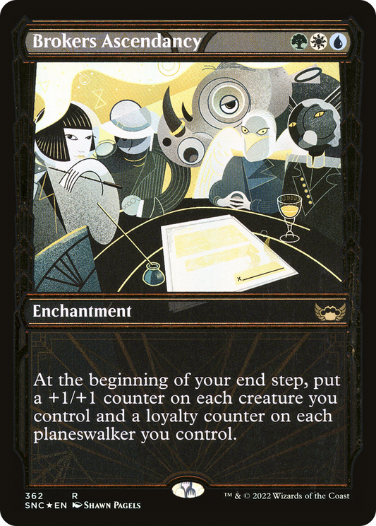 Brokers Ascendancy (Gilded Foil) (362) Foil - Streets of New Capenna