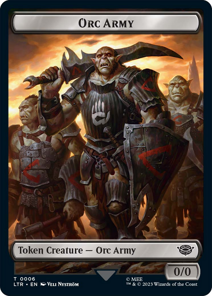 Food (09) // Orc Army (06) Double-Sided Token [The Lord of the Rings: Tales of Middle-Earth Tokens] | Silver Goblin