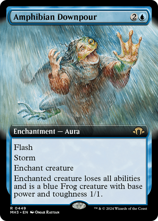 Amphibian Downpour (Extended Art) (449) Foil - Modern Horizons 3