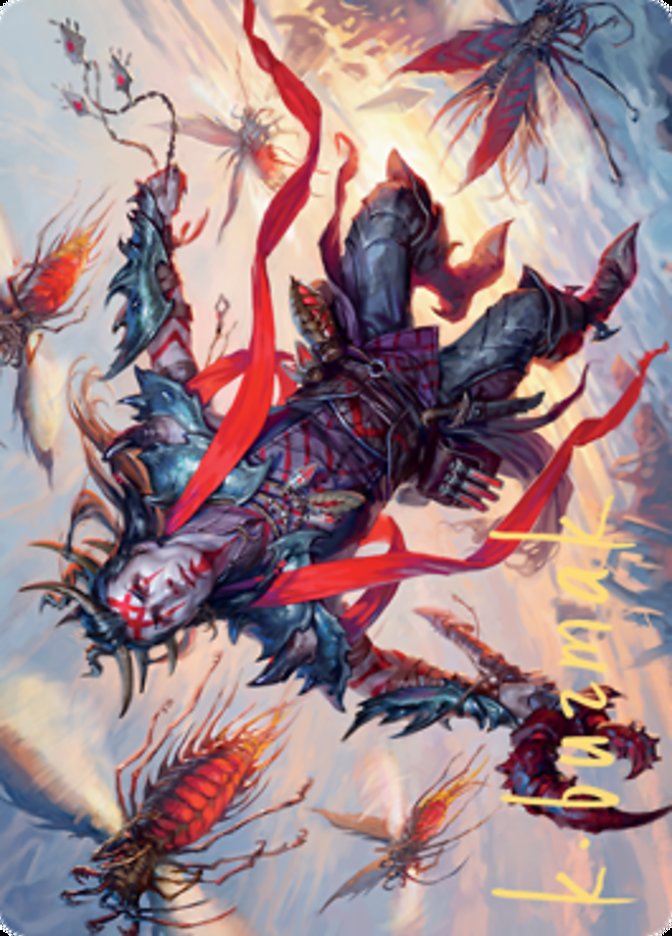 Scion of the Swarm Art Card (Gold-Stamped Signature) [Zendikar Rising Art Series] | Silver Goblin