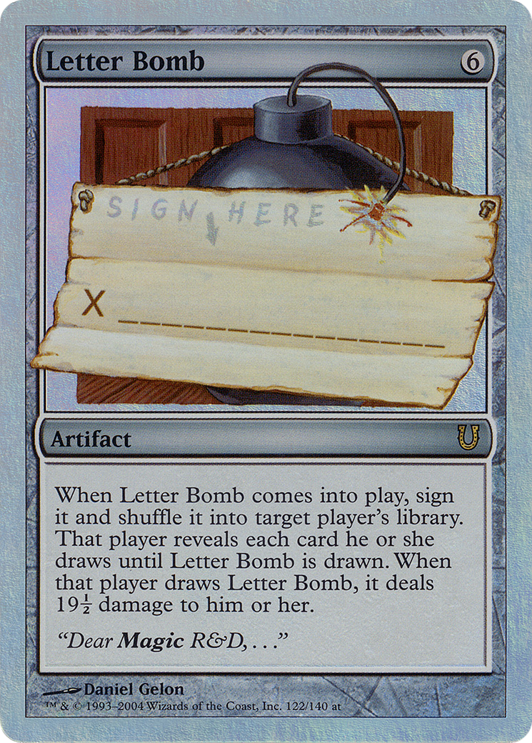 Letter Bomb (122) Foil - Unhinged
