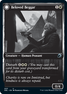 Beloved Beggar // Generous Soul (003) Foil - Innistrad: Double Feature