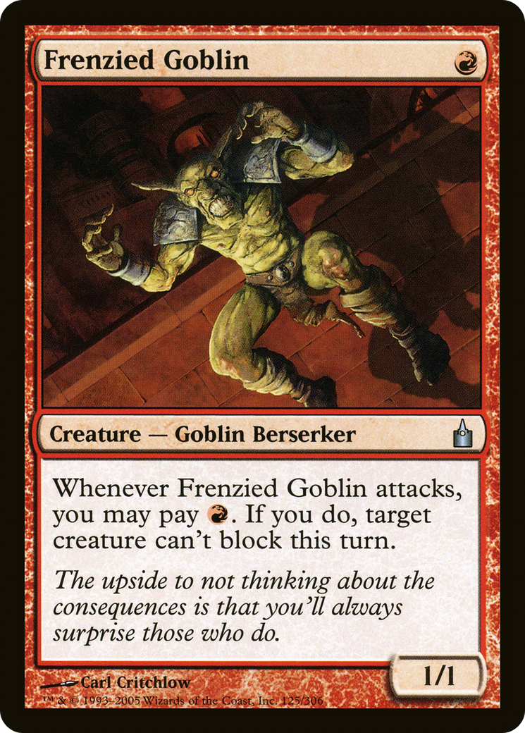 Frenzied Goblin [Ravnica: City of Guilds] | Silver Goblin