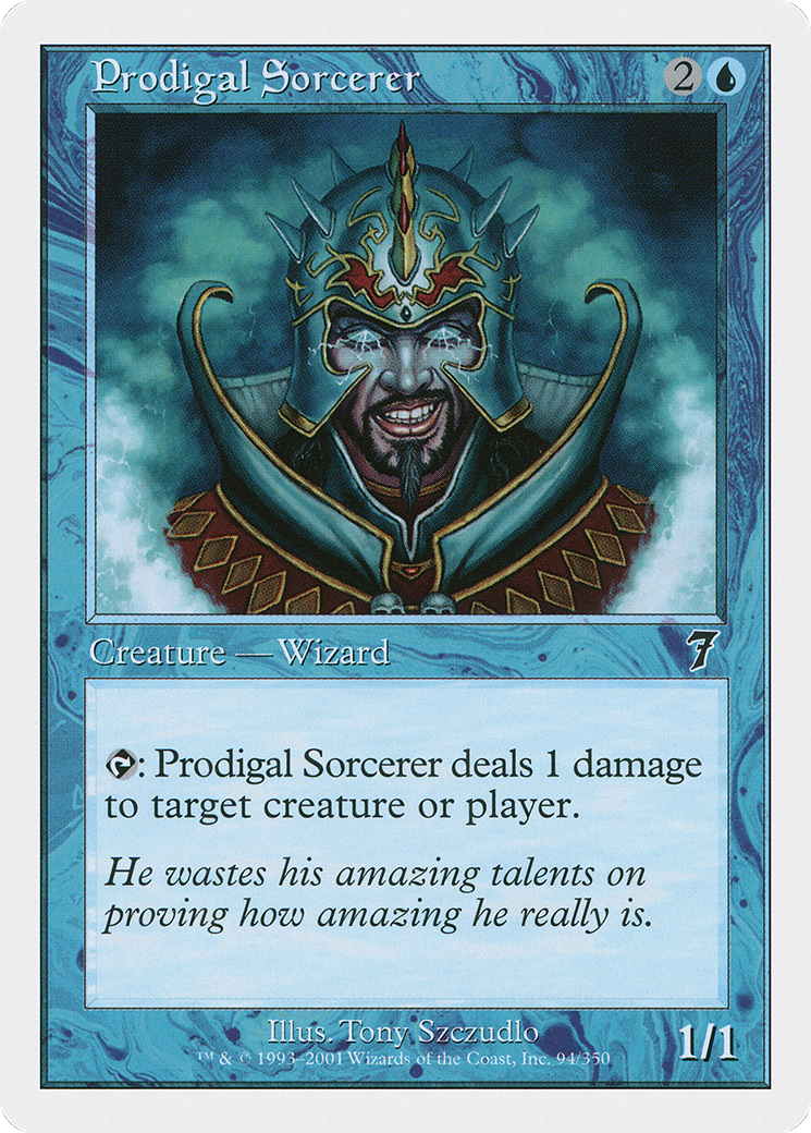 Prodigal Sorcerer (094) Foil - Seventh Edition