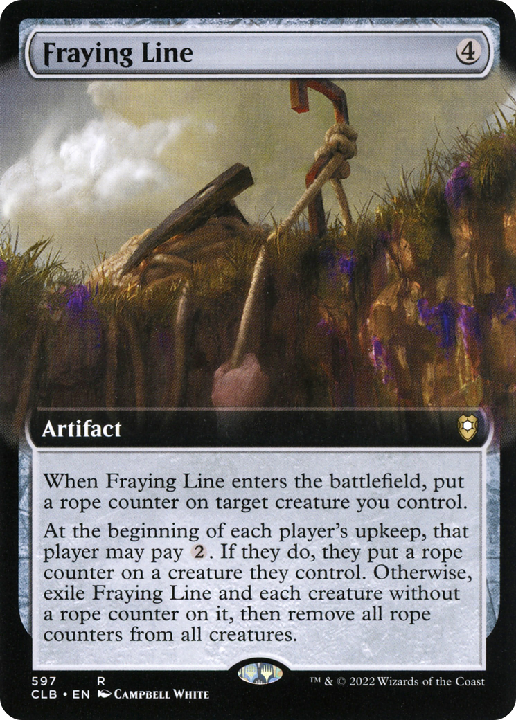 Fraying Line (Extended Art) (597) Foil - Commander Legends: Battle for Baldur's Gate