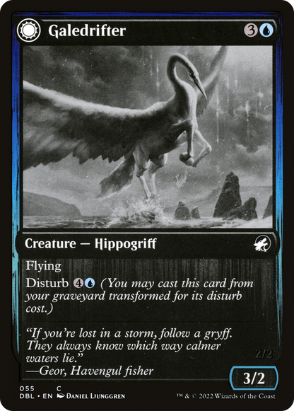 Galedrifter // Waildrifter (055) Foil - Innistrad: Double Feature