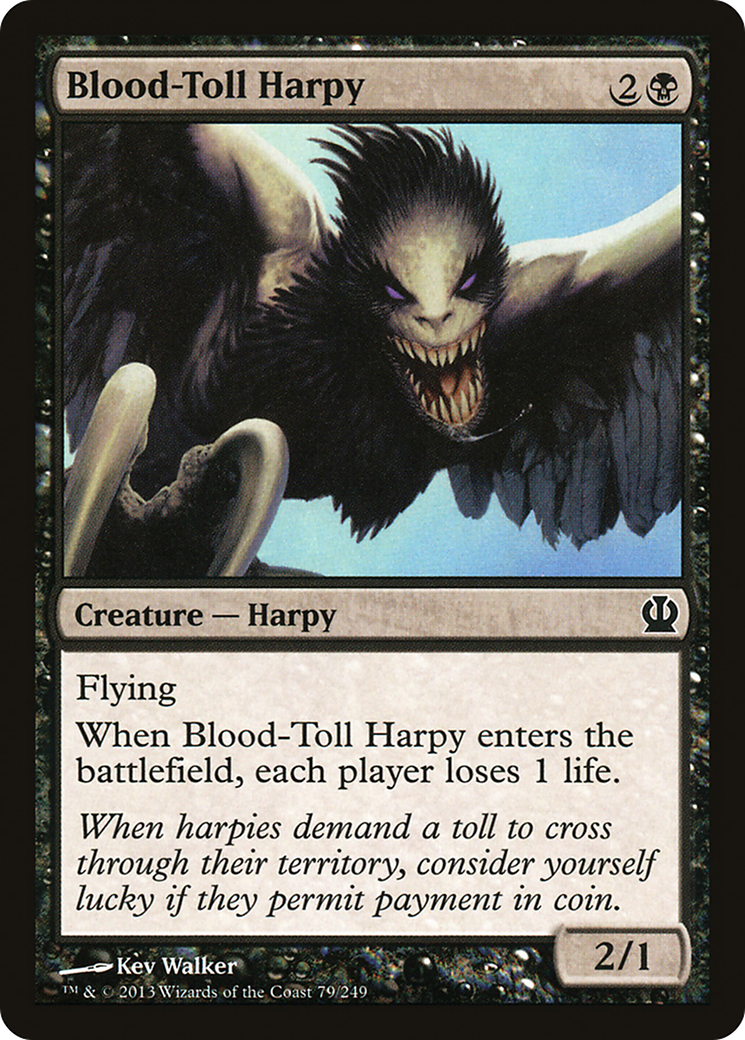 Blood-Toll Harpy (079) Foil - Theros