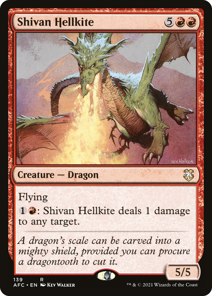 Shivan Hellkite [Dungeons & Dragons: Adventures in the Forgotten Realms Commander] | Silver Goblin