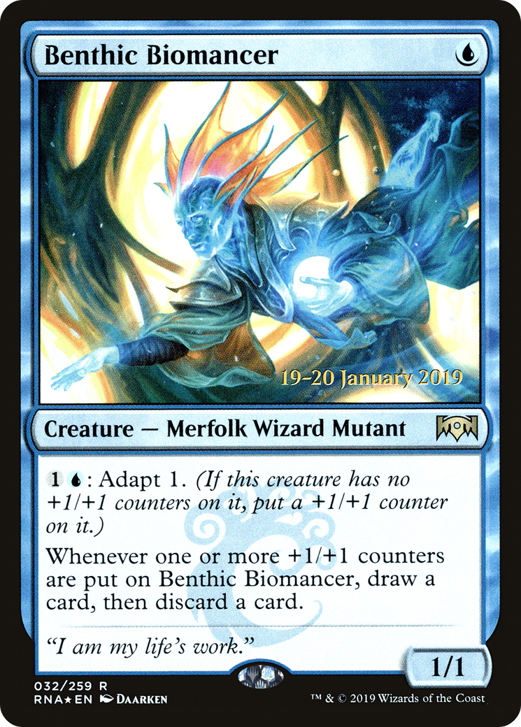 Benthic Biomancer (32s) Foil - Ravnica Allegiance Promos