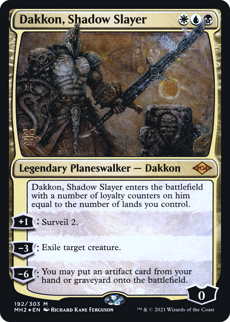 Dakkon, Shadow Slayer (192) Foil - Modern Horizons 2 Promos