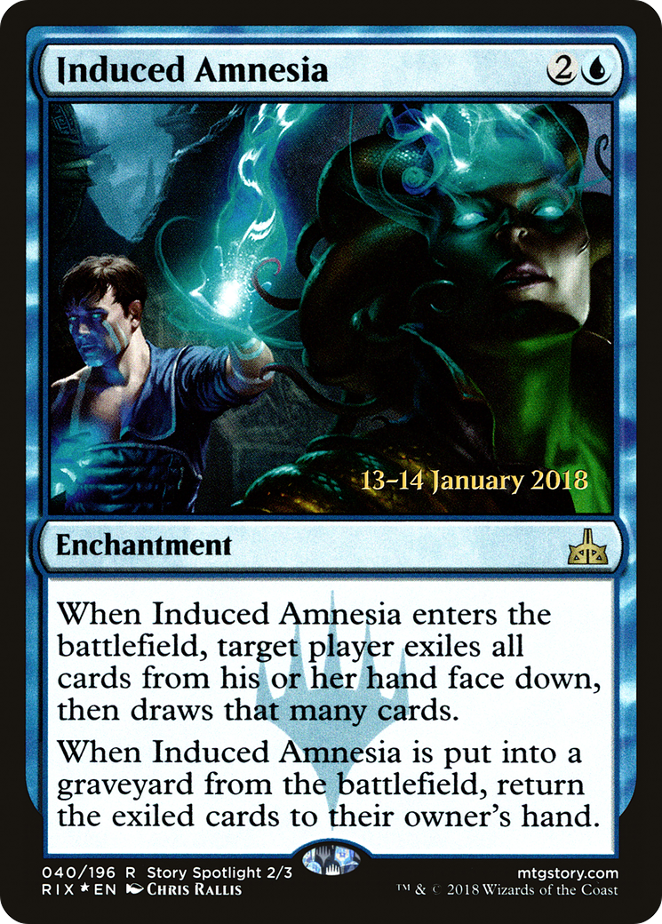 Induced Amnesia (040) Foil - Rivals of Ixalan Promos