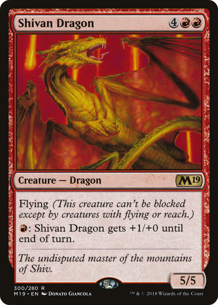 Shivan Dragon (300) - Core Set 2019