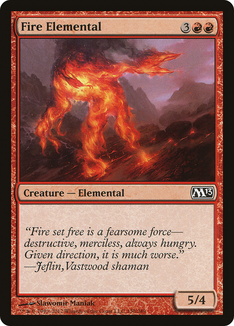 Fire Elemental (130) Foil - Magic 2013