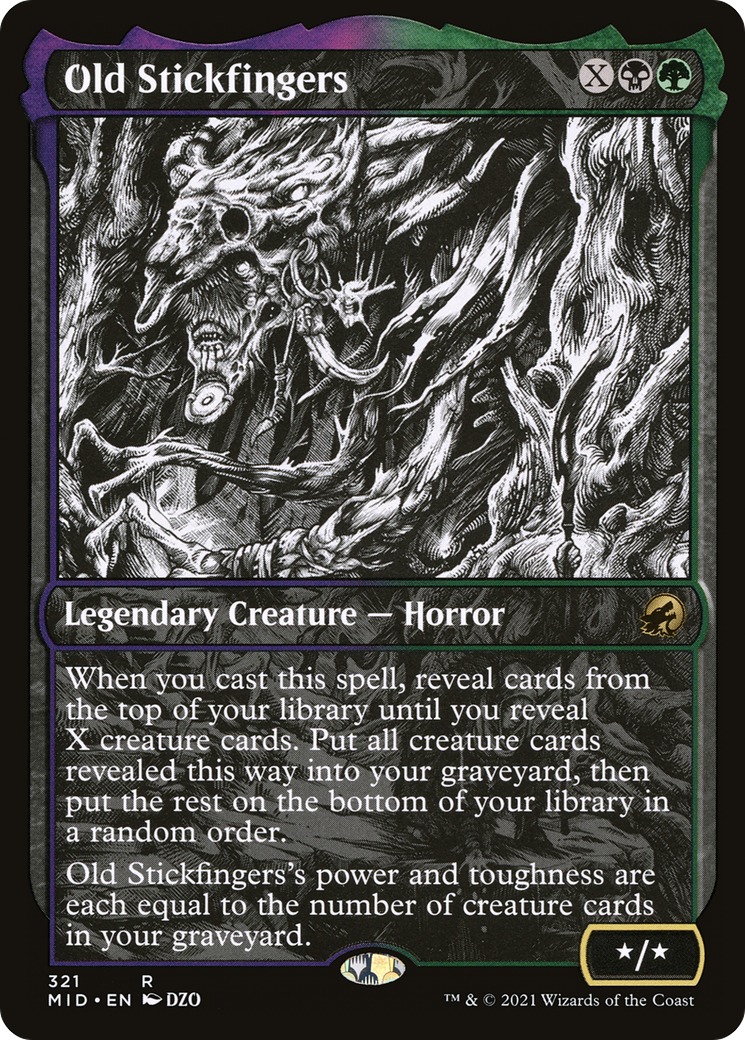 Old Stickfingers (Showcase) (321) Foil - Innistrad: Midnight Hunt