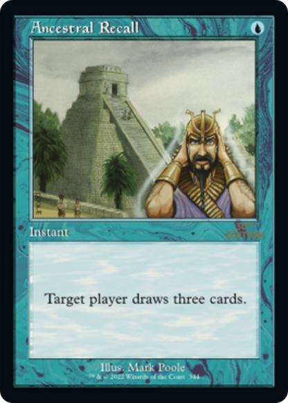 Ancestral Recall (Retro) (344) - 30th Anniversary Edition