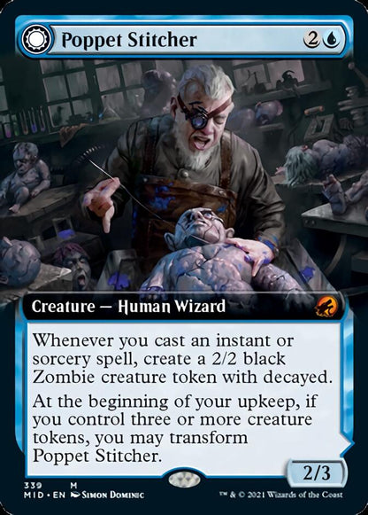Poppet Stitcher (Extended Art) (339) Foil - Innistrad: Midnight Hunt