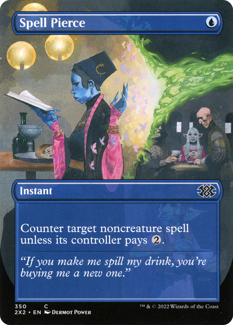 Spell Pierce (Borderless) (350) Foil - Double Masters 2022