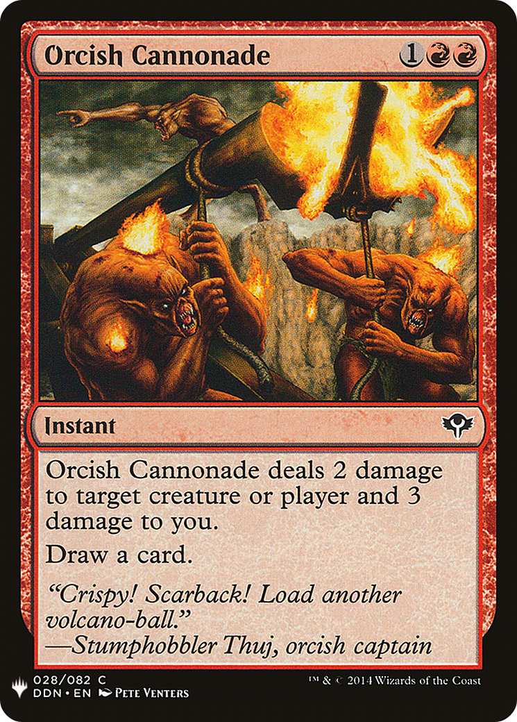 Orcish Cannonade (DDN-28) - The List