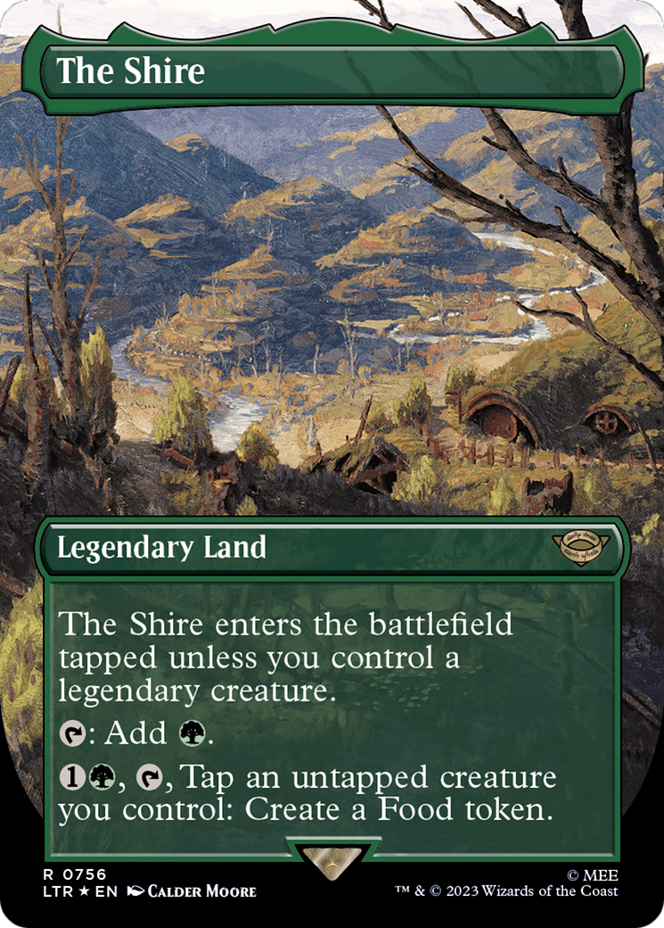 The Shire (Borderless) (Surge Foil) [The Lord of the Rings: Tales of Middle-Earth] | Silver Goblin