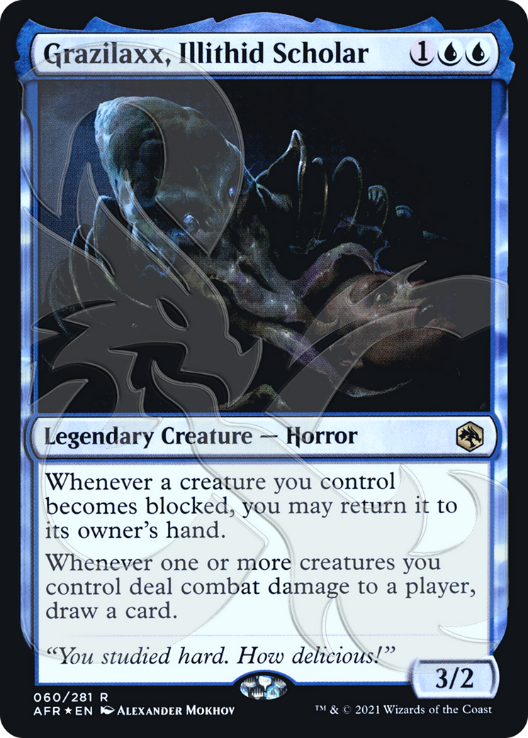 Grazilaxx, Illithid Scholar (060) Foil - Adventures in the Forgotten Realms Promos
