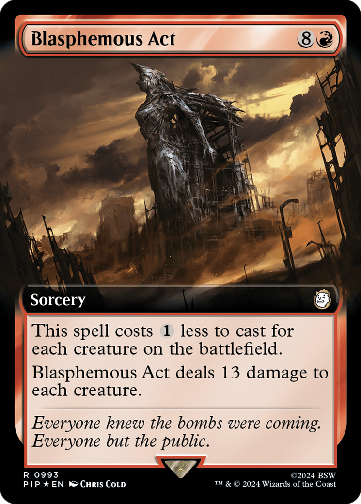 Blasphemous Act (Extended Art) (Surge Foil) [Fallout] | Silver Goblin