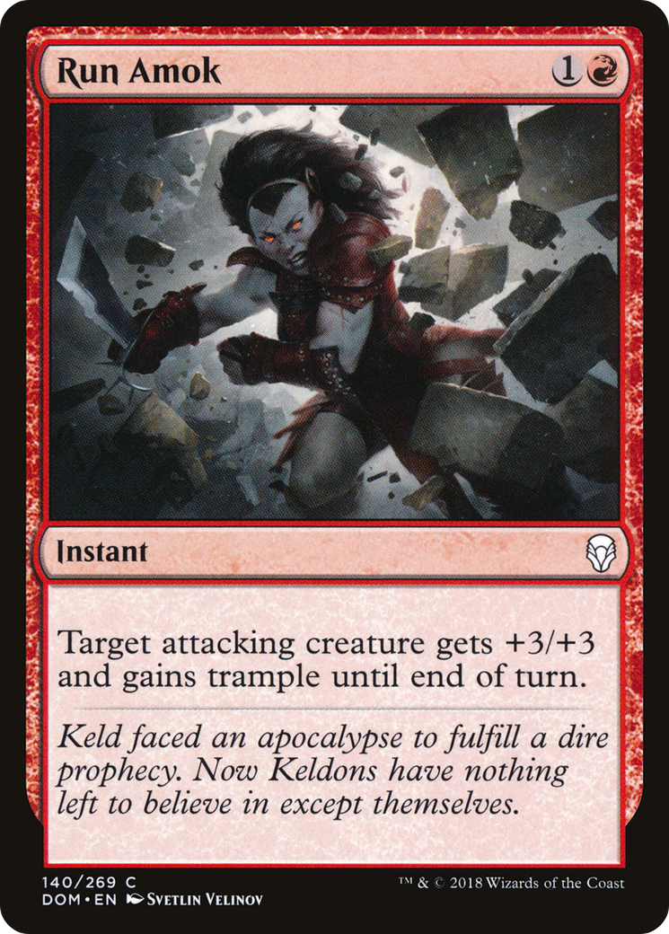 Run Amok [Dominaria] Foil