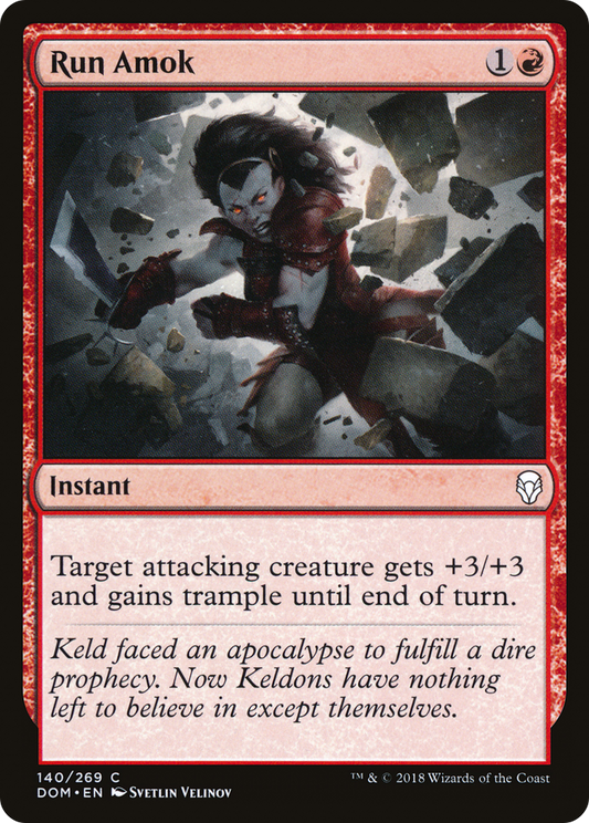 Run Amok [Dominaria] Foil