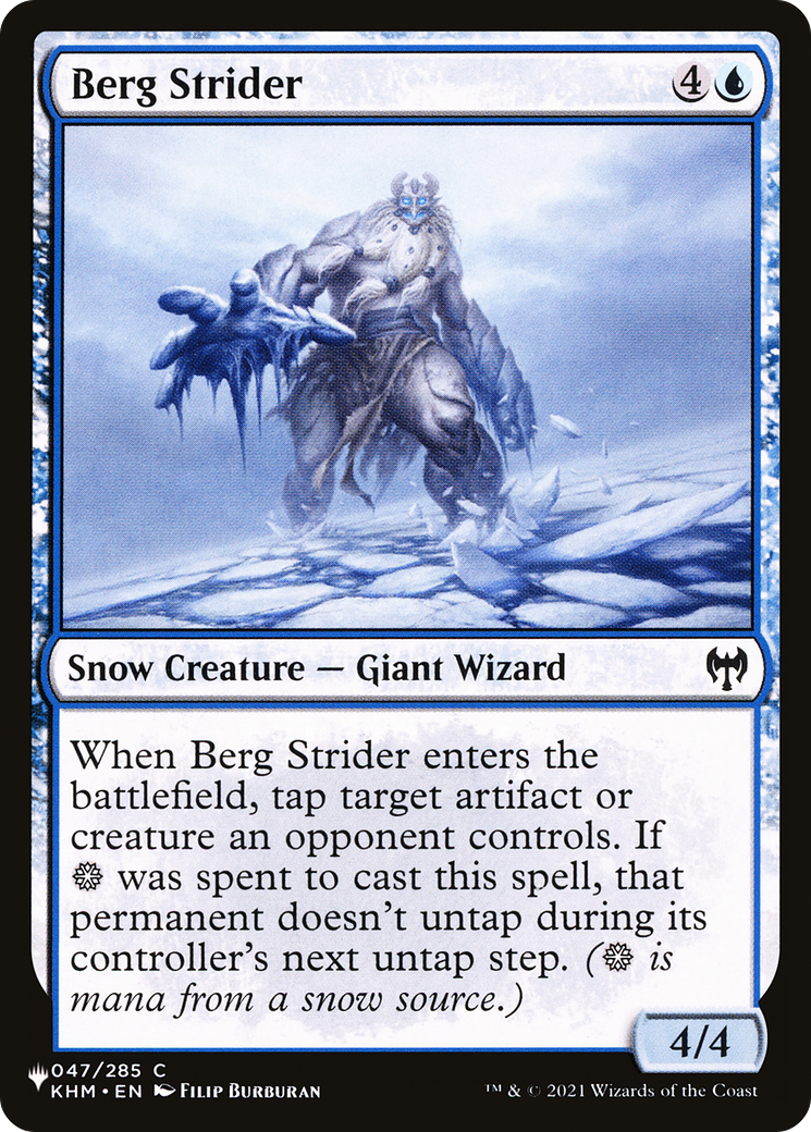 Berg Strider (KHM-47) - The List
