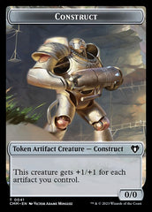 Elemental (0024) // Construct (0041) Double-Sided Token [Commander Masters Tokens] | Silver Goblin