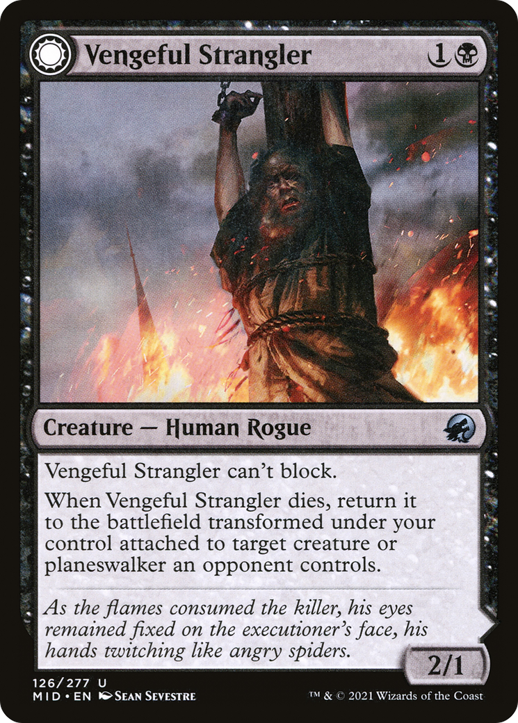 Vengeful Strangler // Strangling Grasp [Innistrad: Midnight Hunt] | Silver Goblin