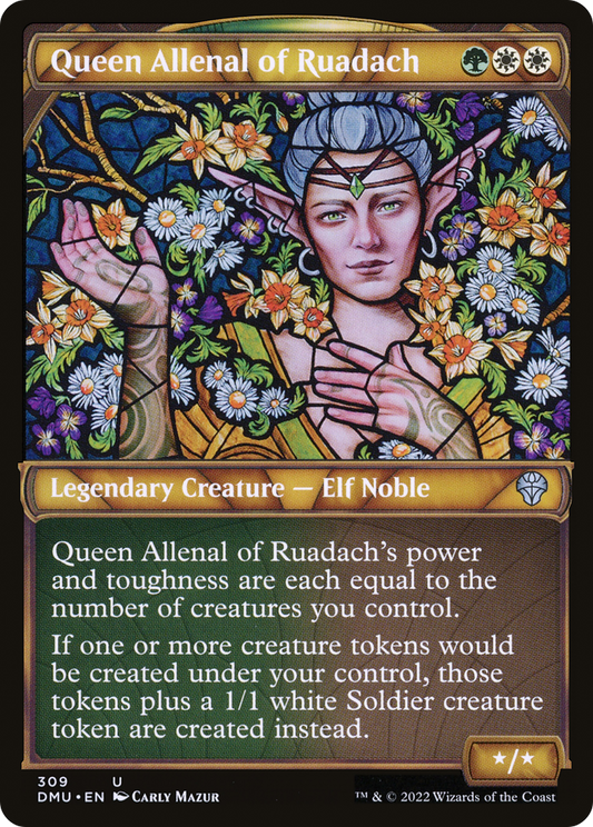 Queen Allenal of Ruadach (Showcase) [Dominaria United] Foil