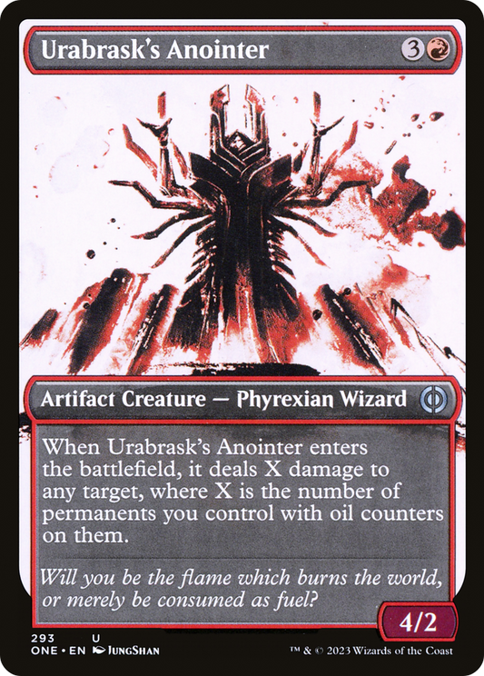 Urabrask's Anointer (Showcase Ichor) [Phyrexia: All Will Be One] Foil