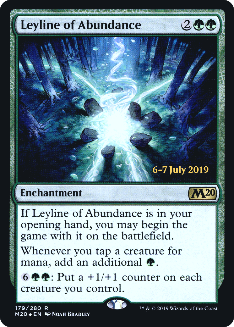 Leyline of Abundance (179s) Foil - Core Set 2020 Promos