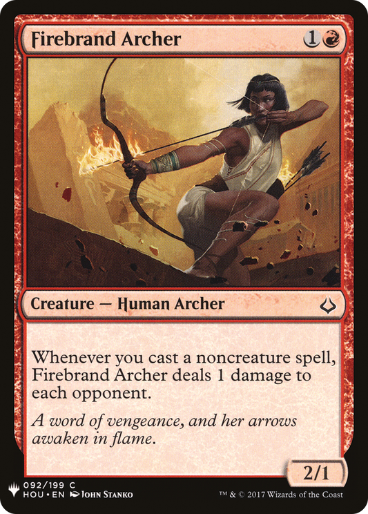 Firebrand Archer (HOU-92) - The List