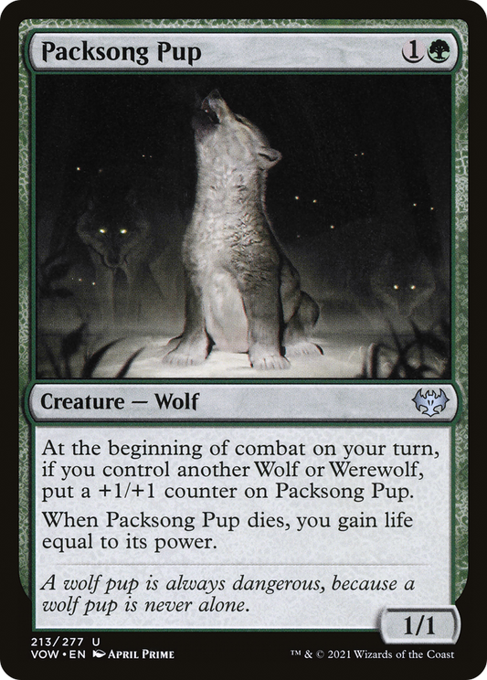 Packsong Pup [Innistrad: Crimson Vow] Foil