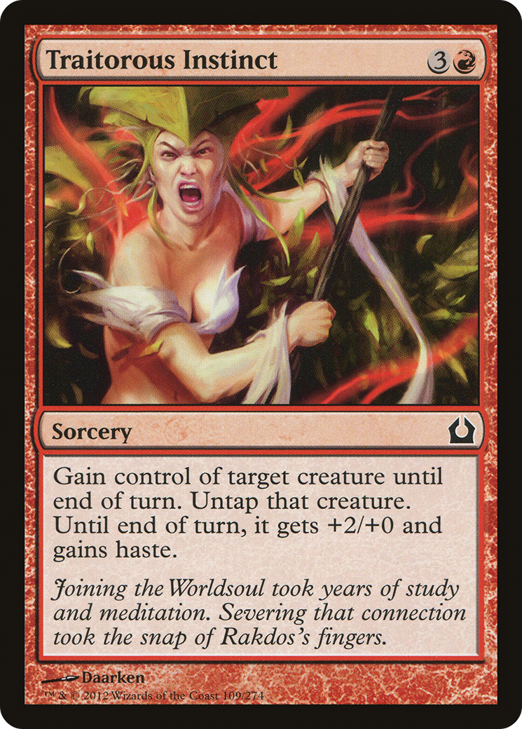 Traitorous Instinct (109) Foil - Return to Ravnica
